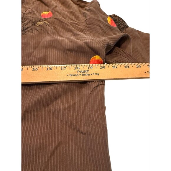 Chicos Silk kimono Artsy Asian-Inspired print 1 Mandarin Collar Long Tunic Y2k - Picture 3 of 12